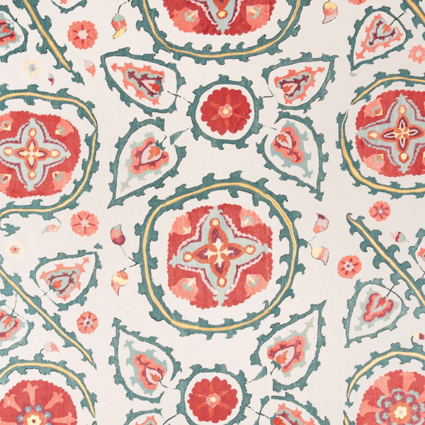 Sultan Suzani Orange Pillow Cover