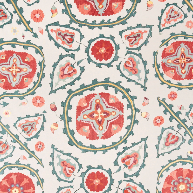 Sultan Suzani Orange Pillow Cover