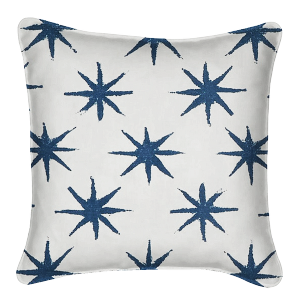 Starstruck Indigo Outdoor Pillow Cover