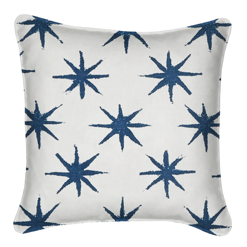 Starstruck Indigo Outdoor Pillow Cover