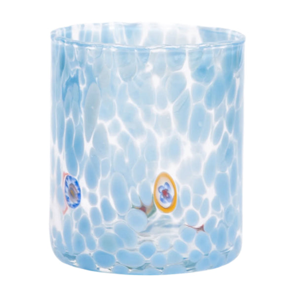 Straight Murano Glasses-Light Blue