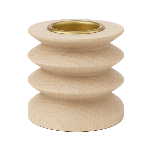 Small Totem Wooden Candle Holde