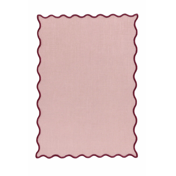 Pink/Berry Single Scallop Cocktail Napkins