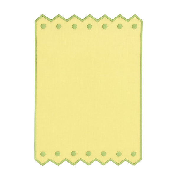 Green/Yellow Zig Zag Cocktail Napkins
