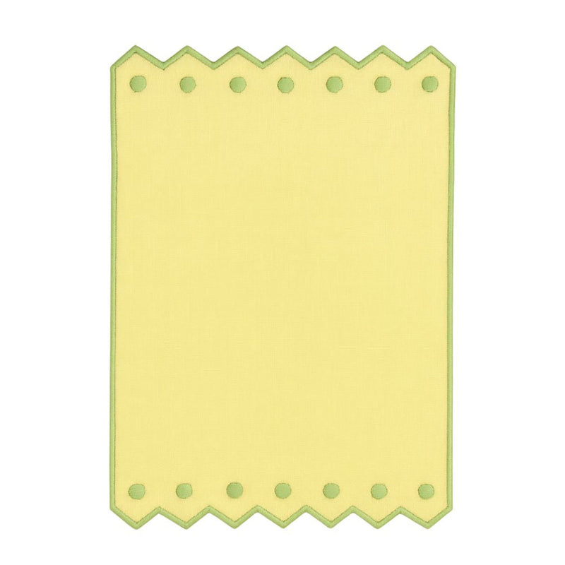 Green/Yellow Zig Zag Cocktail Napkins