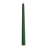 Dark Green Beeswax Taper Candle
