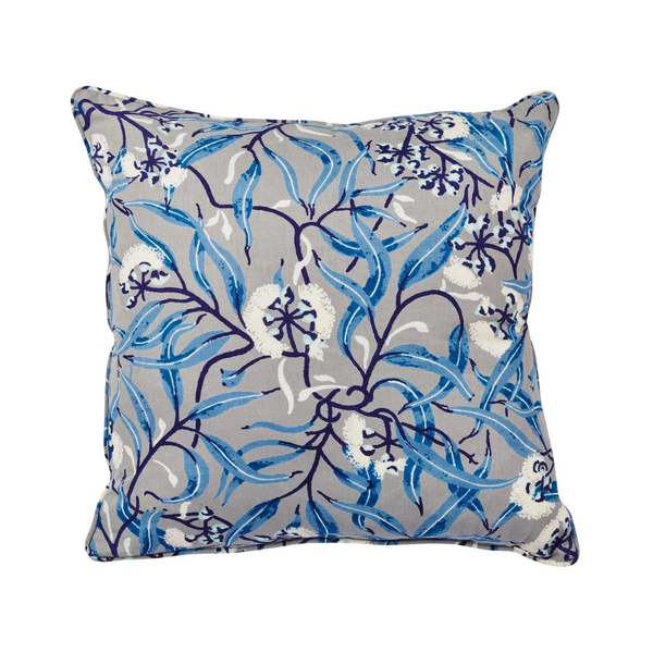 River Gum Blue Pillow Cover