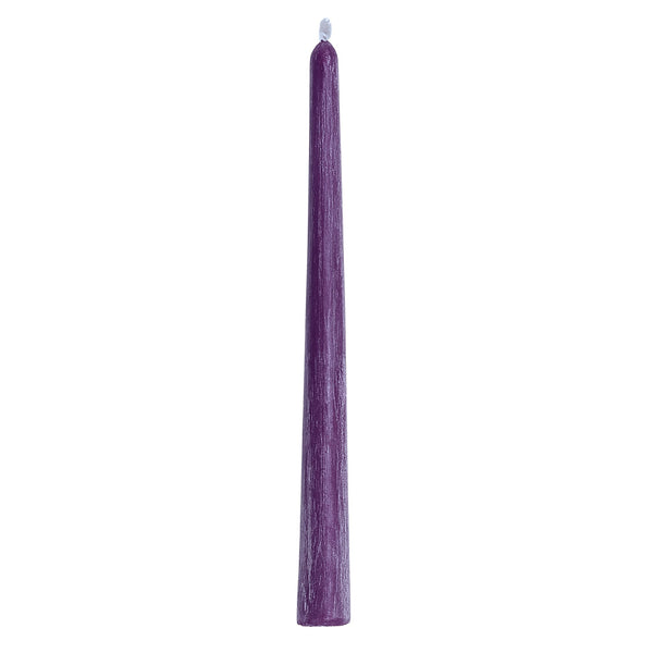 Purple Beeswax Taper Candle