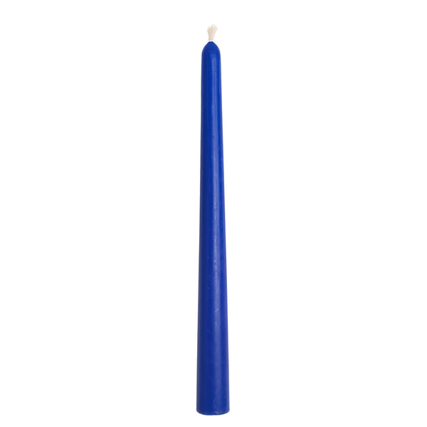 Navy Blue Beeswax Taper Candle