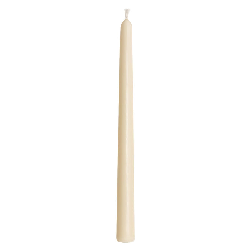 Ivory Beeswax Taper Candle