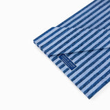 BLOCK-PRINTED  HARBOR BLUE CLASSIC STRIPE PICTURE FRAME