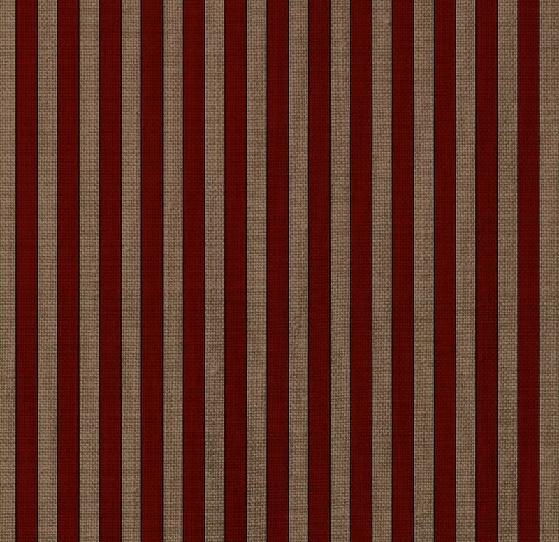 Tuscan Stripes  | Mocha and Red