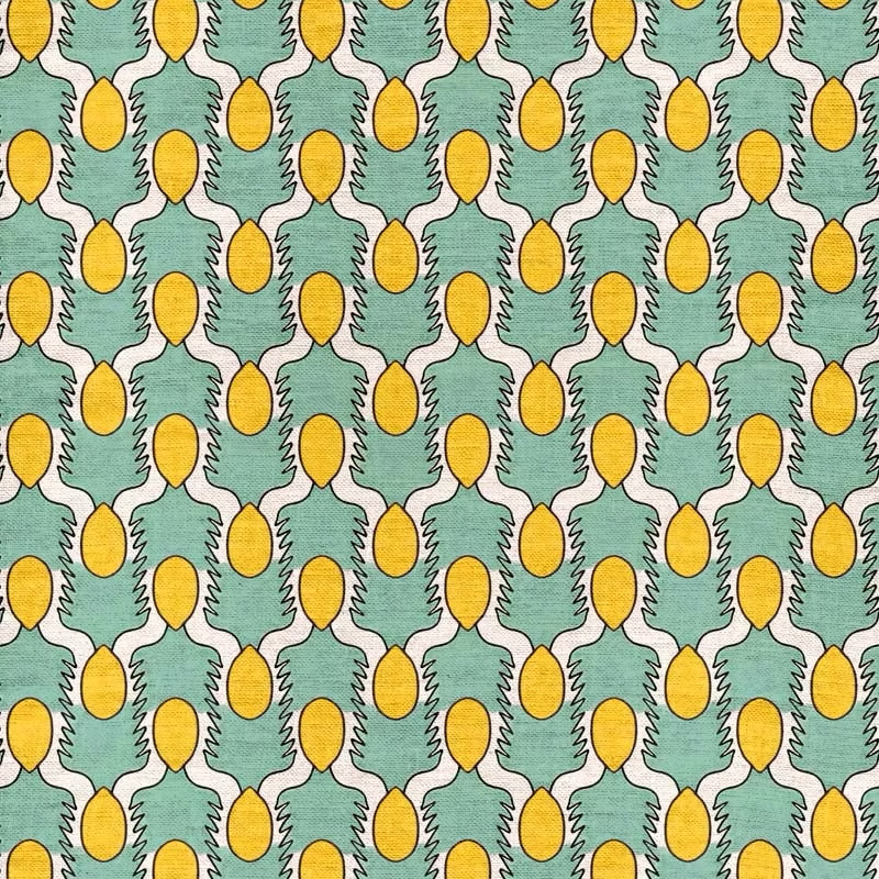 Happy People  | Mint and Yellow