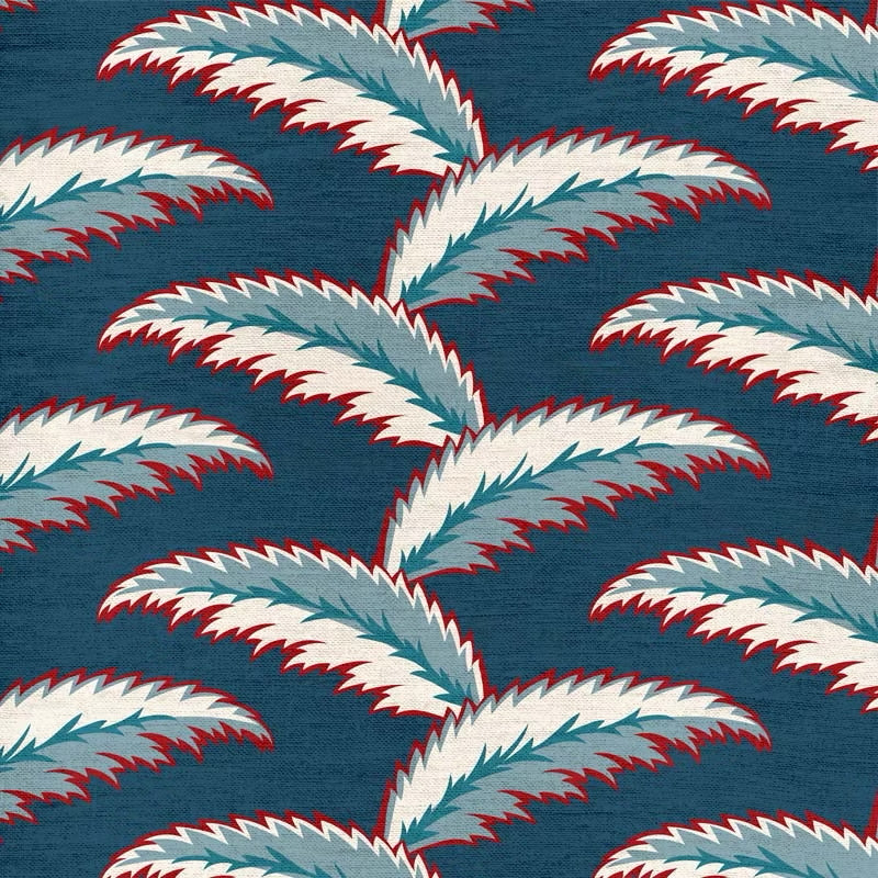 Persian Palm  | Blue and Red
