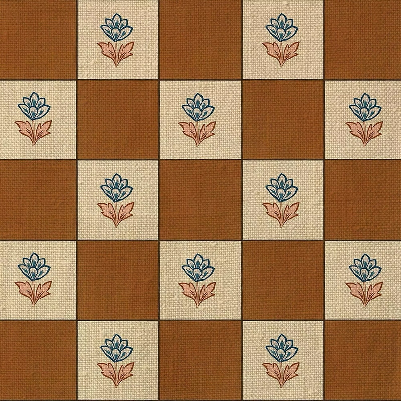 Indian Checks | Caramel