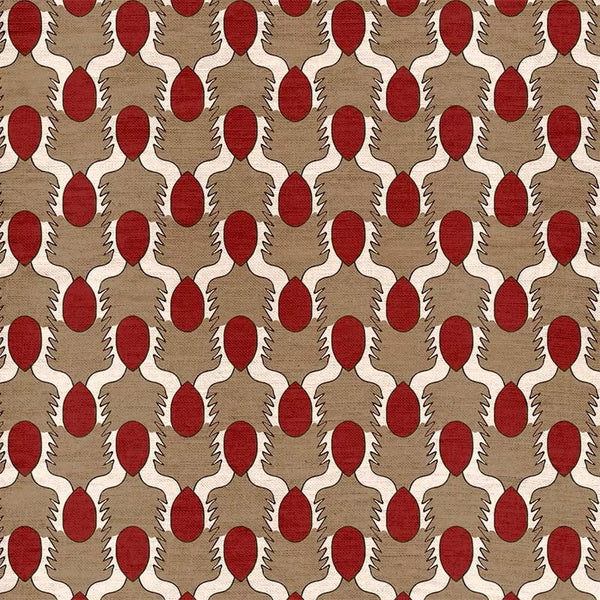 Happy People  | Beige and Red