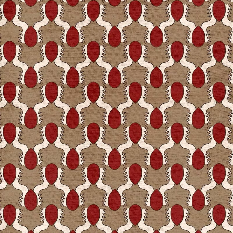 Happy People  | Beige and Red