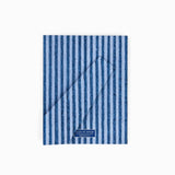BLOCK-PRINTED  HARBOR BLUE CLASSIC STRIPE PICTURE FRAME