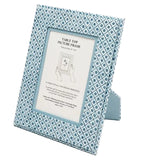 Dot and Grid Table Top Picture Frame - Indigo