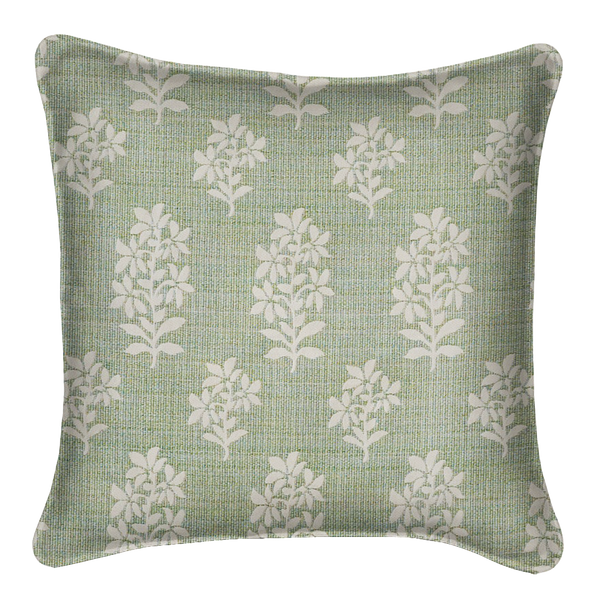 Asha Pale Green Outdoor Pillow Cover