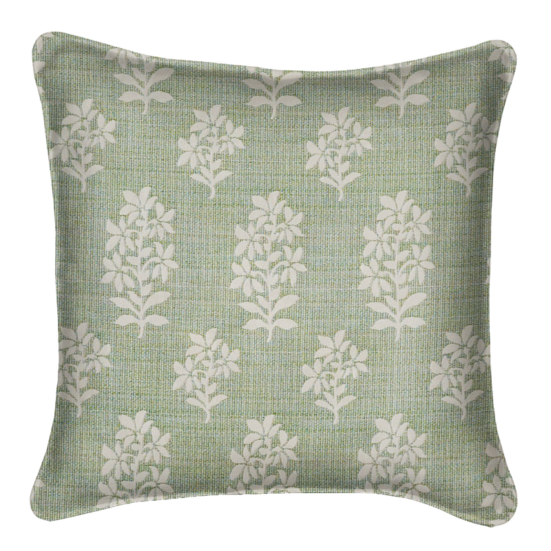 Asha Pale Green Outdoor Pillow Cover