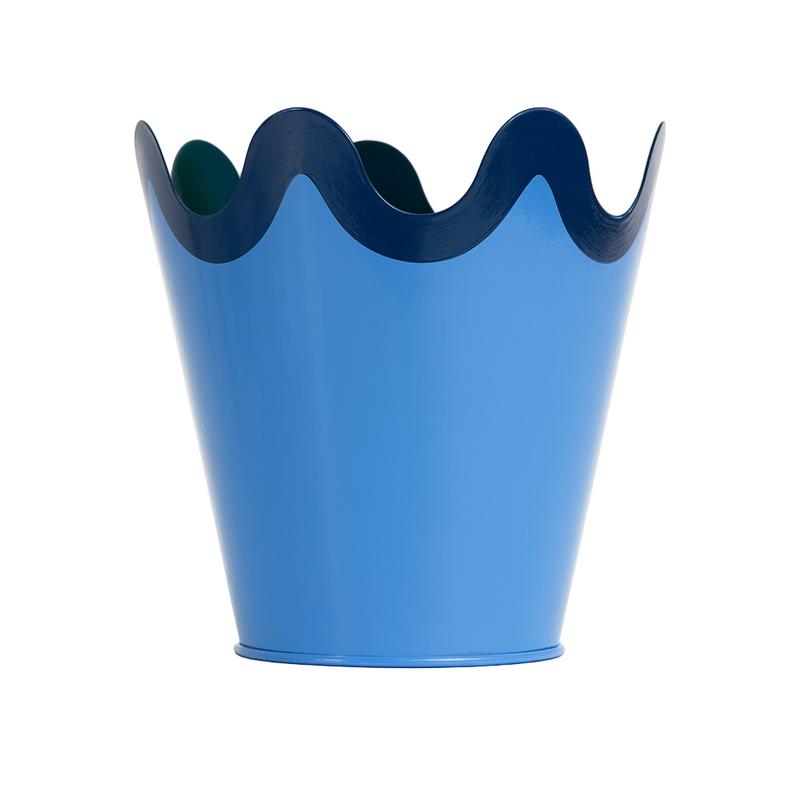 Small Scallop Planter - Blue