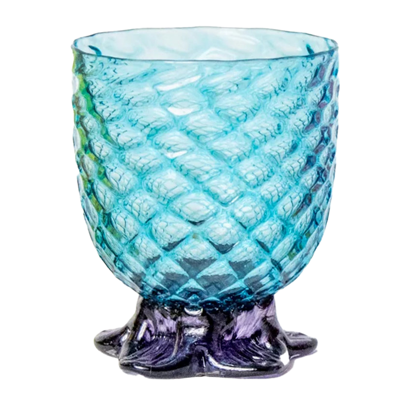 The Bouwerie Pineapple Glasses - Blue