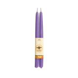 100% Pure Beeswax Taper Candles – Lilac