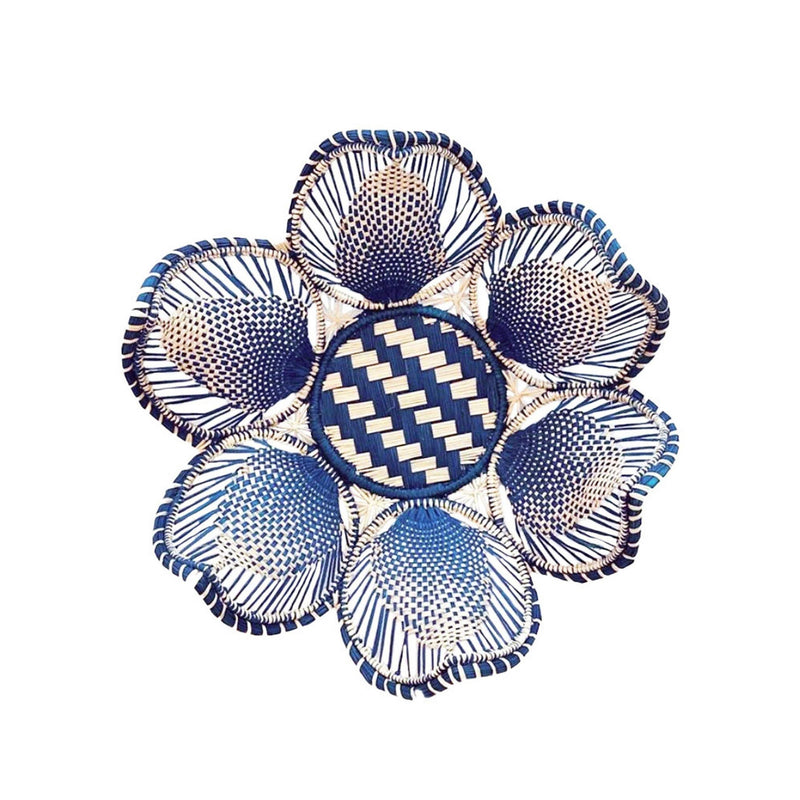 Flora Basket: Navy