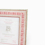 Block Printed Rose Rhea Picture Frame