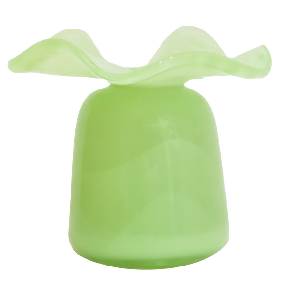 Celadon Ruffle Bud Vase