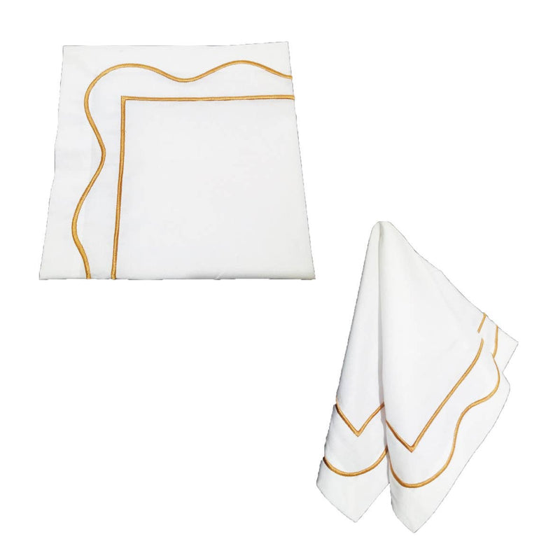 Wave Cotton 100% Napkin: Olive Green
