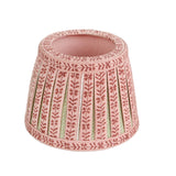 Block Print Rose Lampshade Cover