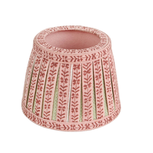 Block Print Rose Lampshade Cover