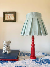 Solid Box Pleat Lamp Shade | Seafoam