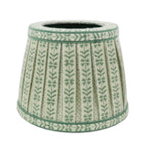 Block Print Green Lampshade Cover