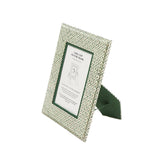 Dot and Grid Table Top Picture Frame - Green