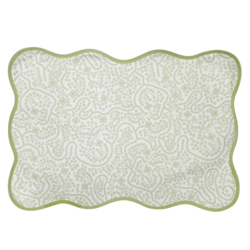 Shelby Green Tabletop: 70" x 120" Tablecloth