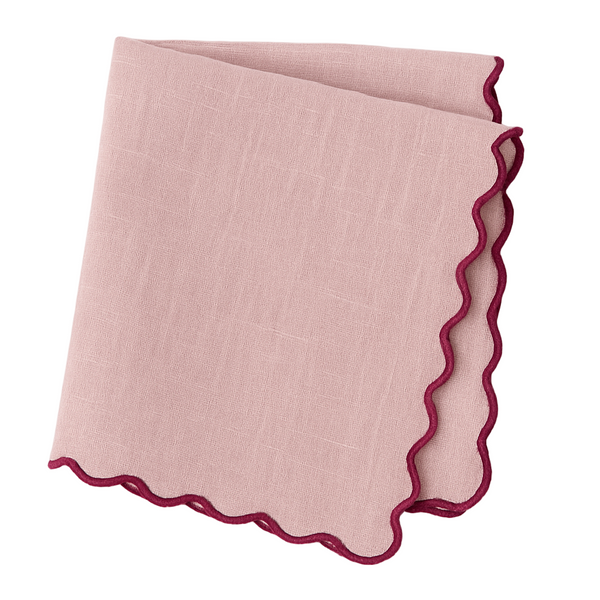 Pink/Berry Single Scallop Napkins