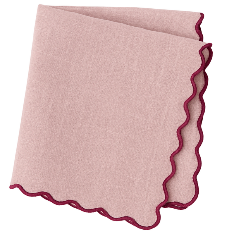Pink/Berry Single Scallop Napkins