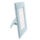 Dot and Grid Table Top Picture Frame - Indigo