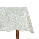 Shelby Green Tabletop: 70" x 120" Tablecloth