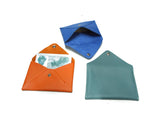 M envelope - leather paper holder: Navy