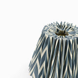 Hand Marbled Blue Banyan Pleated Lamp Shade