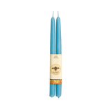 100% Pure Beeswax Taper Candles - Sky Blue