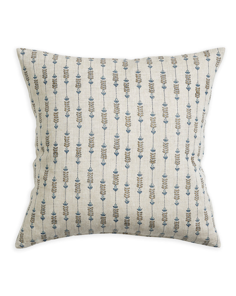 Geneva Fresh Azure Linen Pillow Cover