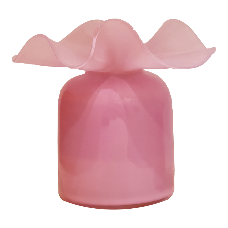 Pink Ruffle Bud Vase