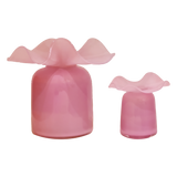 Pink Ruffle Bud Vase