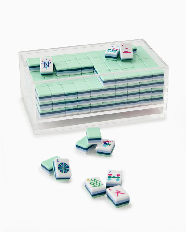 Mahjong Acrylic Box - Clear Lid