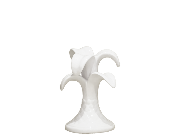 Mini White Palm Candle Holder